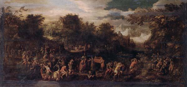 unknow artist Moses and the israelites with the ark Sweden oil painting art